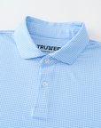 Elevation Polo Blue Houndstooth
