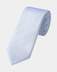 Elite Silk Tie Geometric Pattern Light Blue - Blue