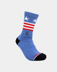 4th of July Light Blue Patriotic Socks