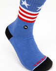 4th of July Light Blue Patriotic Socks