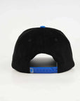BYU Fade Hat Black Royal Brim 2 Logo Cougar – back view