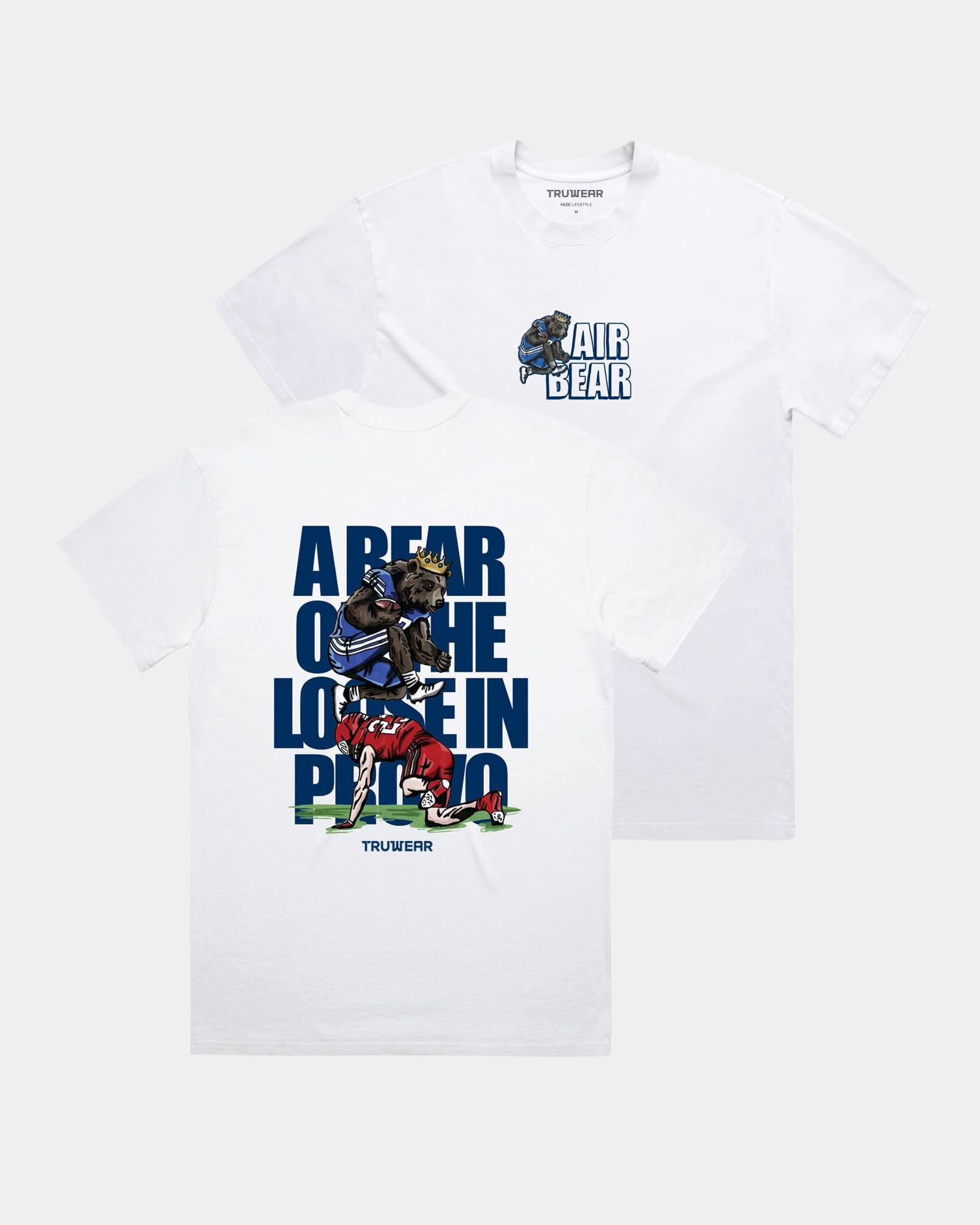 LE BYU Air Bear T-Shirt White