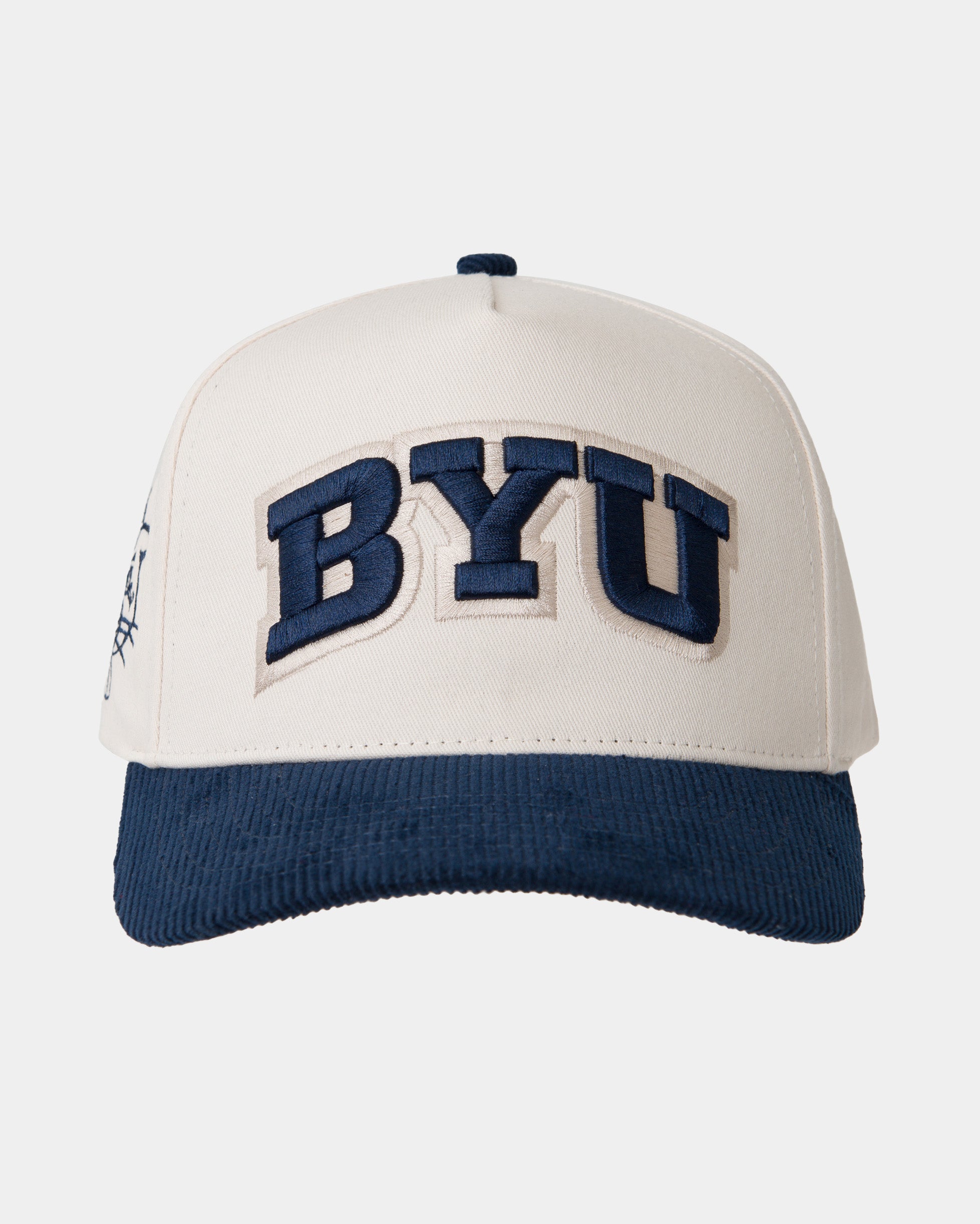 BYU Fade Hat Cougars Navy Corduroy Brim