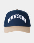 BYU Fade Hat Navy Tan Reversed Brigham