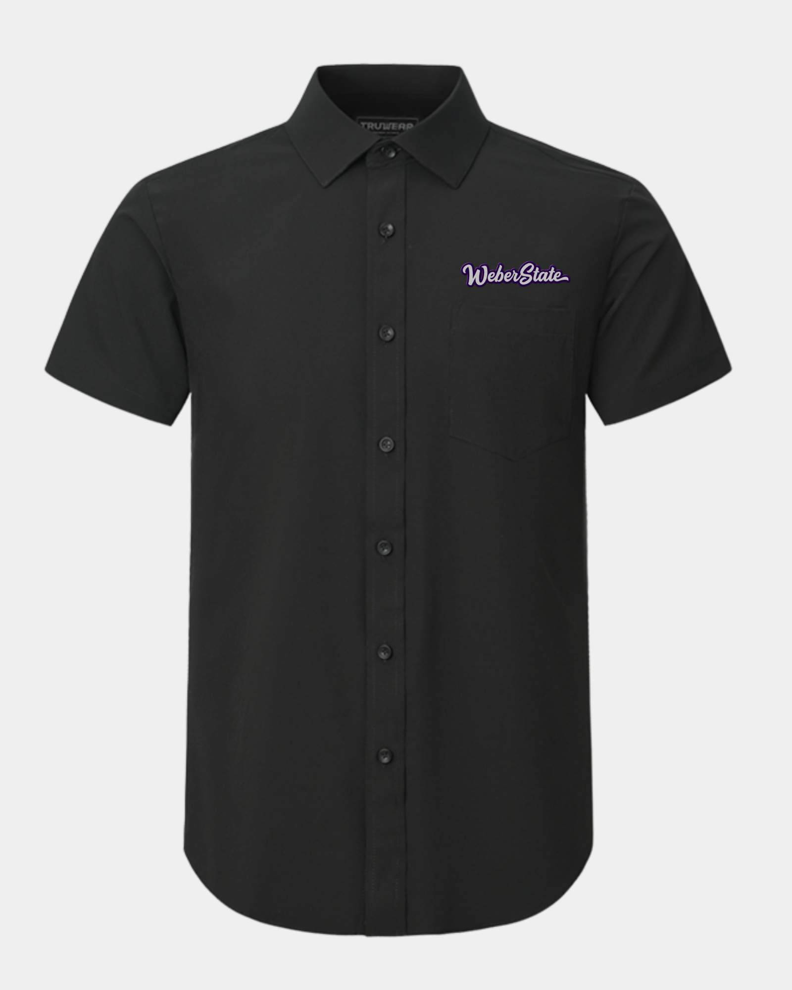 are black dress shirts professional Phenom Classic Black Short Sleeve Dress Shirt – Stylish and Versatile Fit