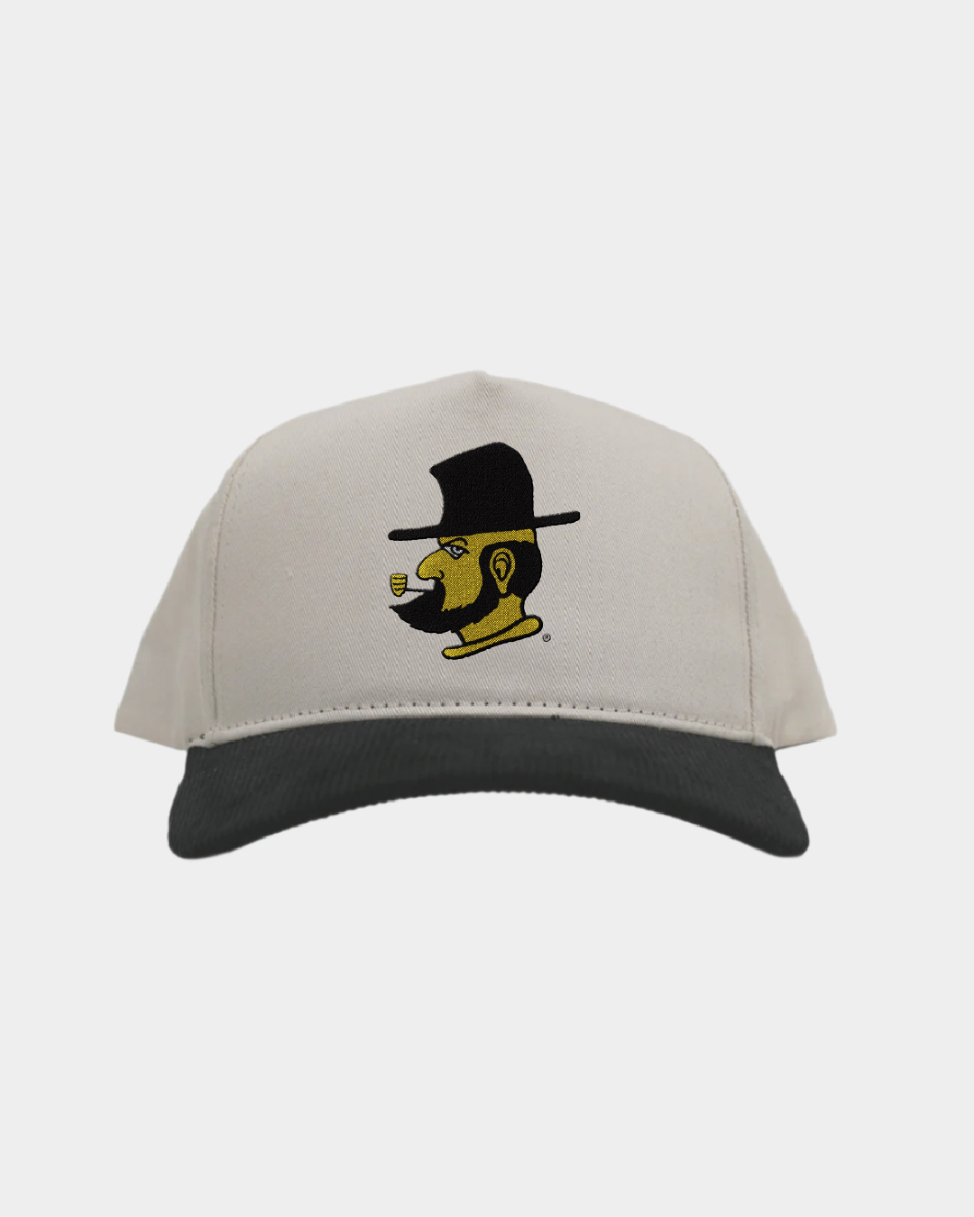 App State Cream Black Cord Brim Fade Hat