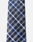Immortal Charcoal Powder Blue & Navy Striped Tie