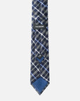 Immortal Charcoal Powder Blue & Navy Striped Tie