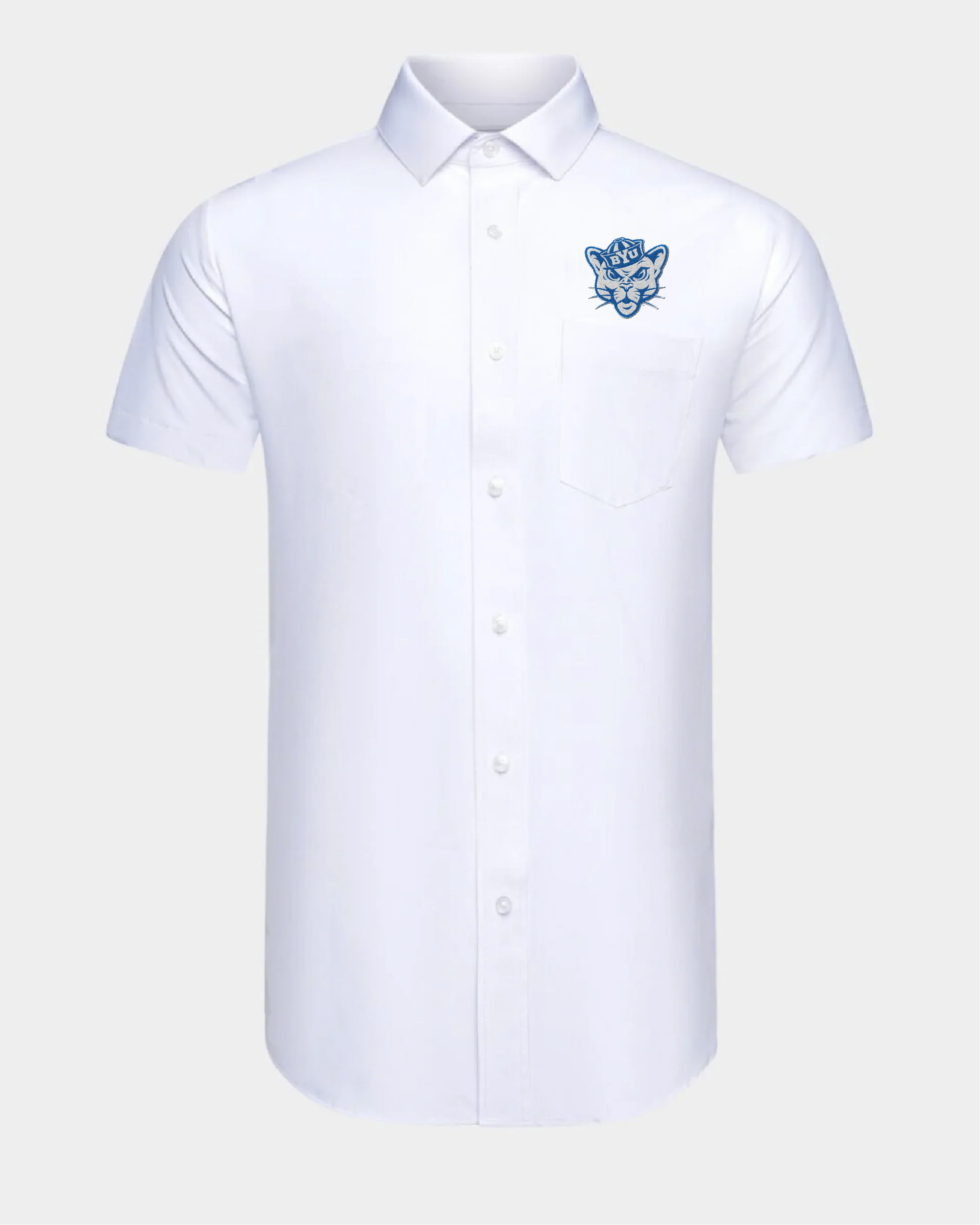 BYU Phenom Classic White Short Sleeve Dress Shirt
