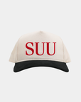 SUU Cream Black Cord Brim Fade Hat