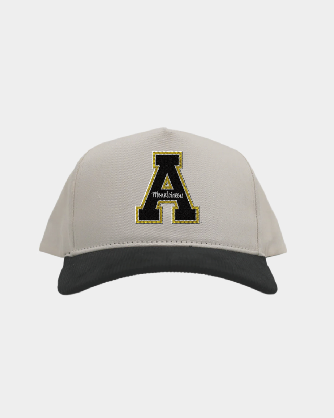 App State Cream Black Cord Brim Fade Hat