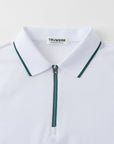 Vanguard Zip Polo White