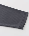 Hooded Cardinal Long Sleeve Charcoal Workout Shirt - Cardinal