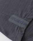 Hooded Cardinal Long Sleeve Charcoal Workout Shirt - Cardinal