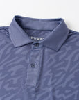 Elevation Polo Tiger Stripe Steel Blue