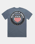 4th of July USA Golf Faded Indigo T-shirt