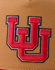 UofU Fade Hat Tan Red UofU