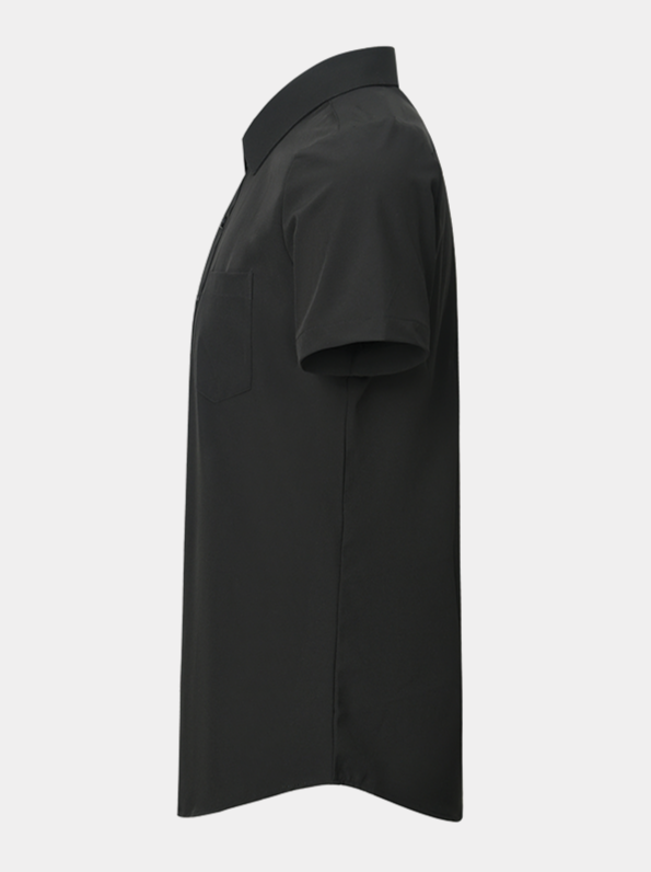 Phenom Classic Black Short Sleeve Dress Shirt Stylish and Versatile Fit | TRUWEAR Slim / L Phenom Classic Black Short Sleeve Dress Shirt Stylish and Versatile Fit | TRUWEAR Slim / L