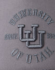 UofU Fade Hat Grey Round UofU