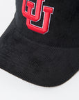 UofU Fade Hat Black Corduroy UofU