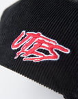 UofU Fade Hat Black Corduroy UofU