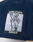 USU Fade Hat Navy Tan State