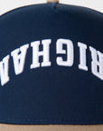 BYU Fade Hat Navy Tan Reversed Brigham