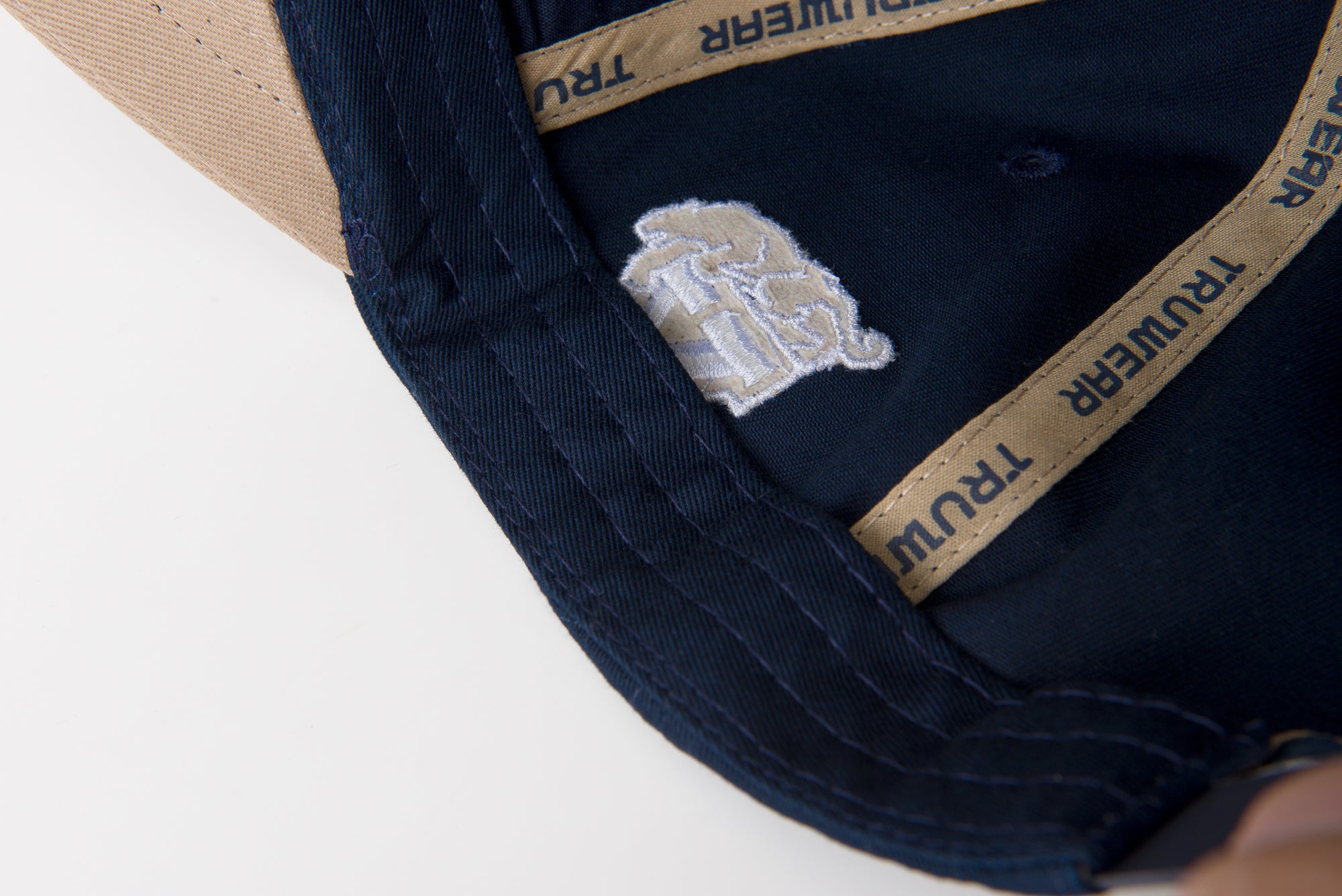 BYU Fade Hat Navy Tan Reversed Brigham