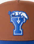 BYU Fade Hat Brown Royal Blue Cougar Y