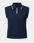 Vanguard Womens Sleeveless Polo Navy