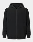 Atlas Full Zip Hoodie Black Front