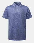 Elevation Polo Tiger Stripe Steel Blue