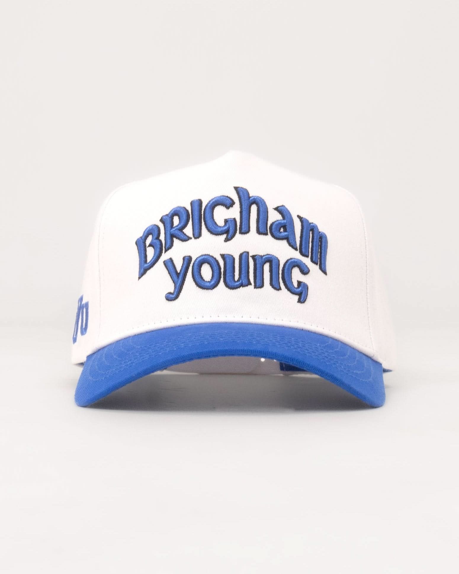 BYU Fade Hat White Royal Blue
