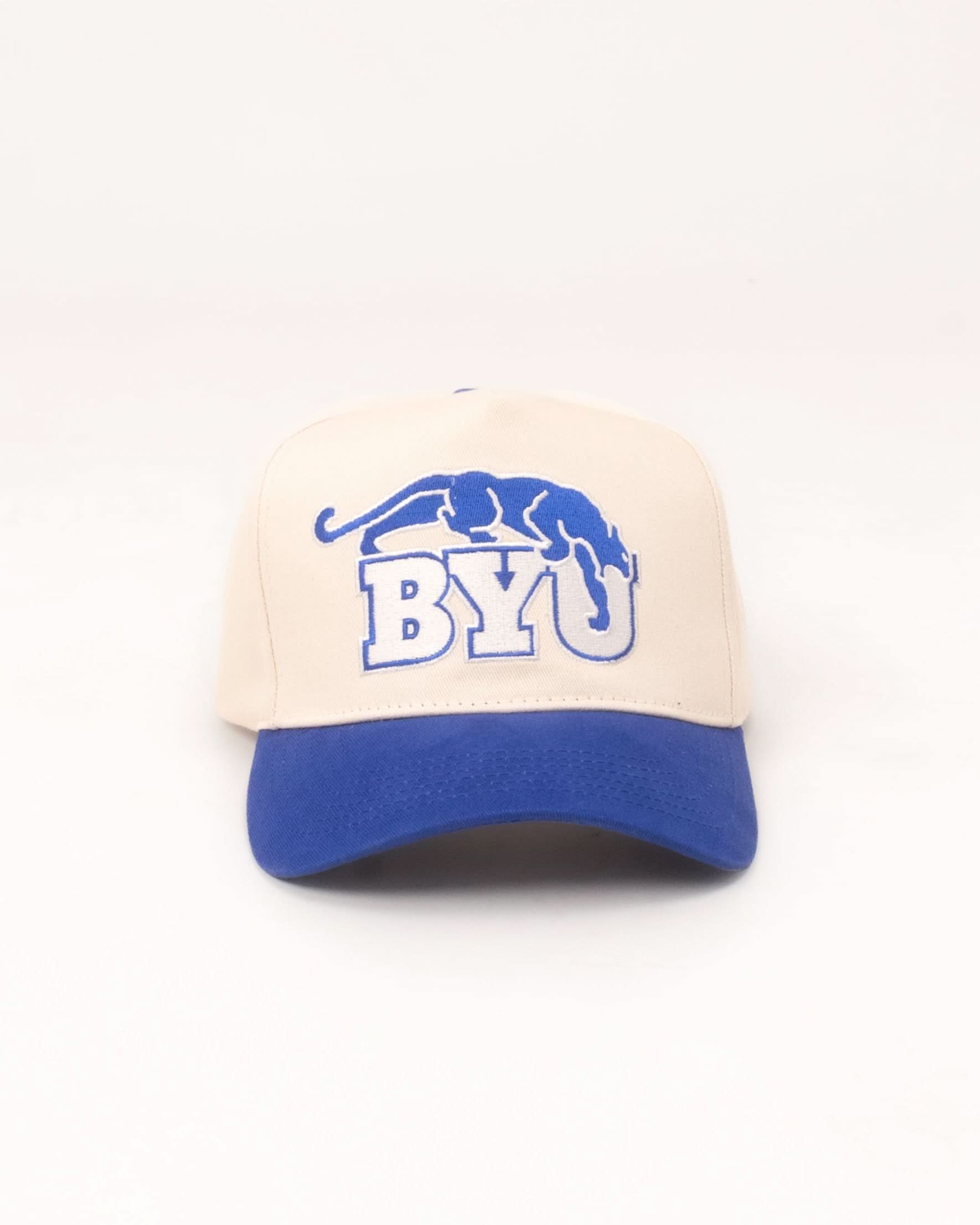 BYU Fade Hat Cream OG BYU Cougar