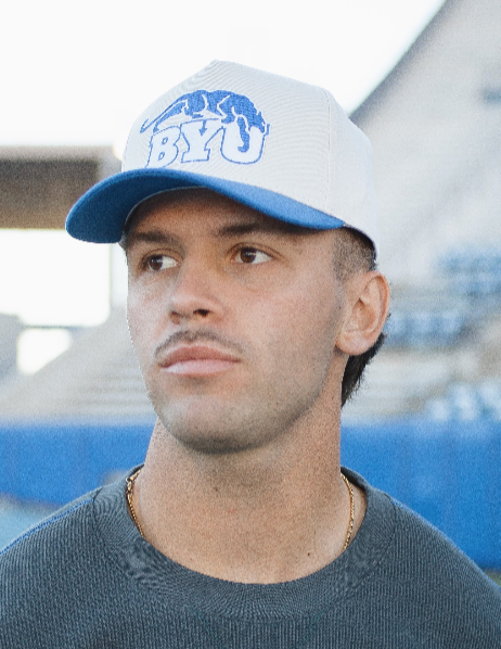 BYU Fade Hat Cream OG BYU Cougar