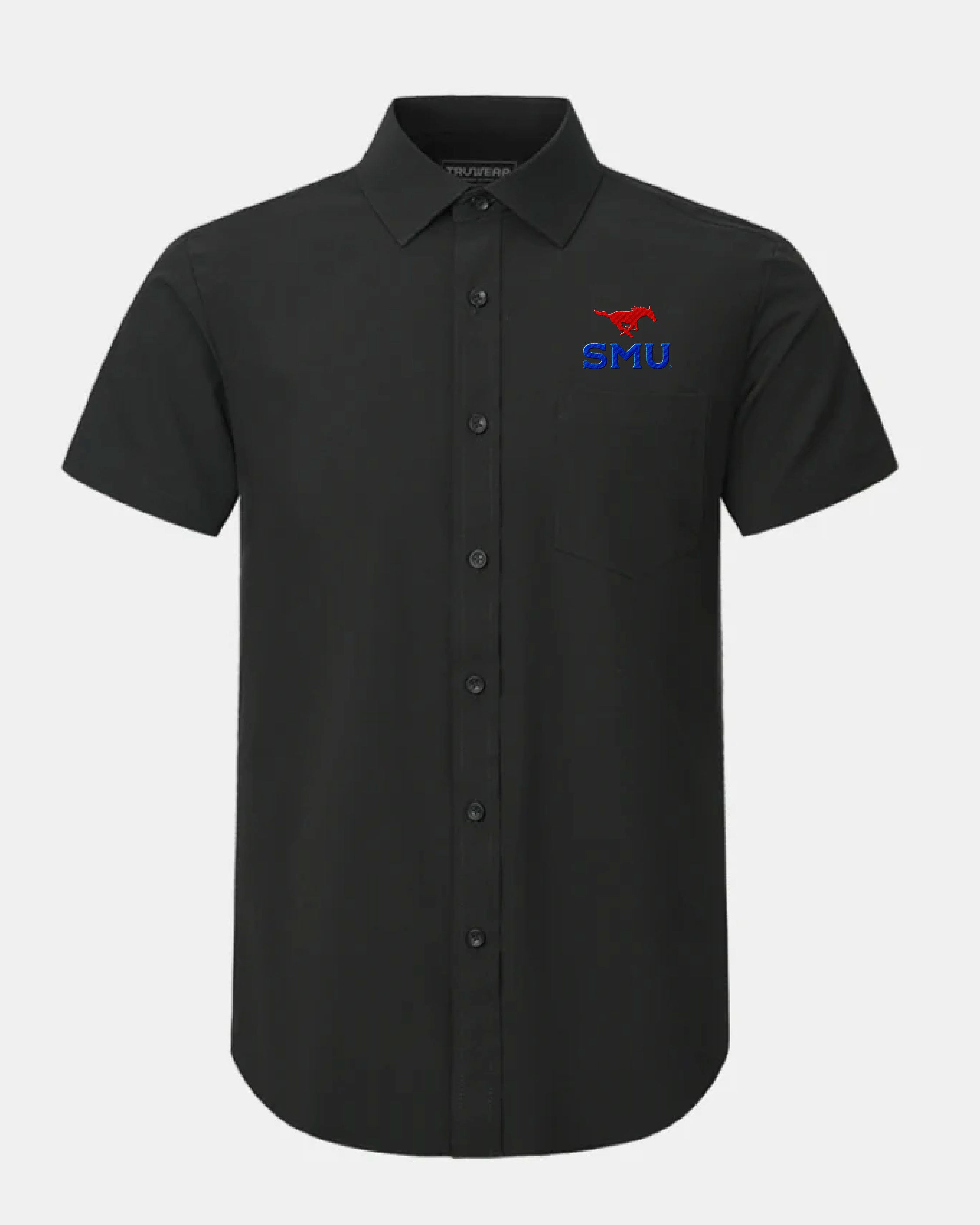 Phenom Classic Black Short Sleeve Dress Shirt – Stylish and Versatile