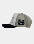 Bunker Trucker Hat Natural Navy Campus USU