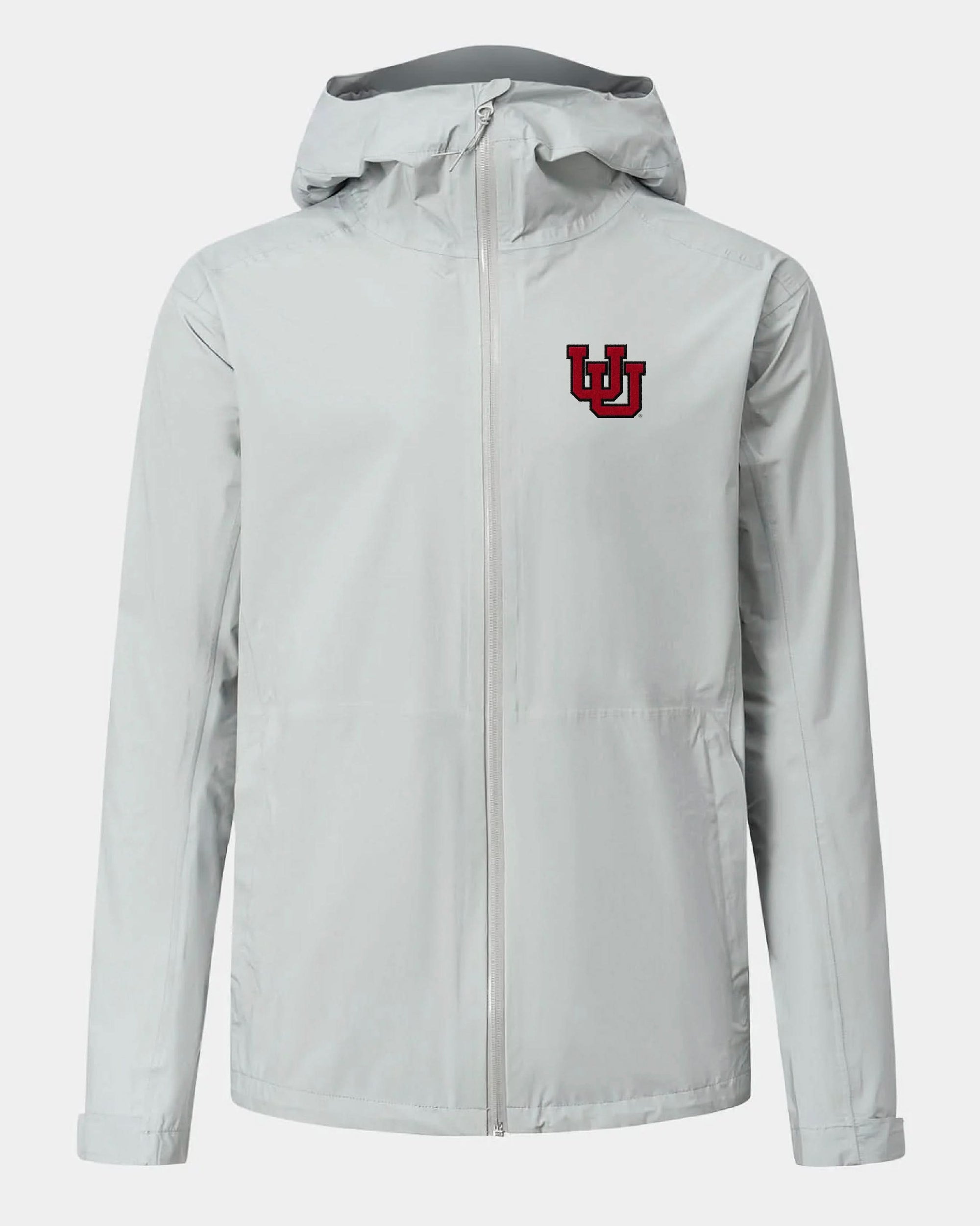 UofU Voyage Rain Jacket Light Grey