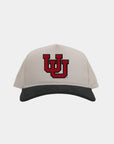 UofU Cream Black Cord Brim Fade Hat