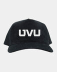 UVU Black Full Cord Fade Hat