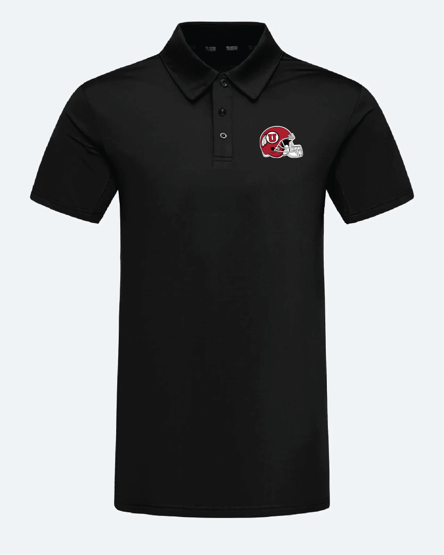 UofU Crest 2.0 Black Polo