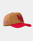 UofU Fade Hat Tan Red UofU