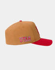 UofU Fade Hat Tan Red UofU