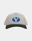BYU Cream Black Cord Brim Fade Hat