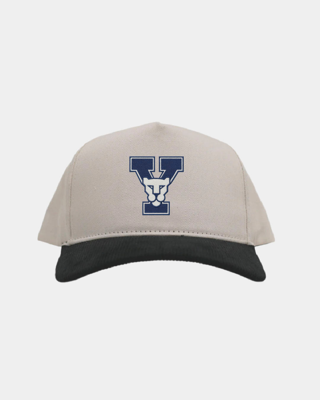 BYU Cream Black Cord Brim Fade Hat