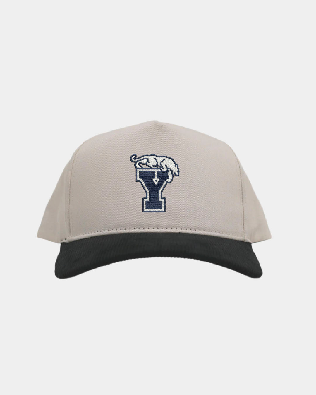 BYU Cream Black Cord Brim Fade Hat