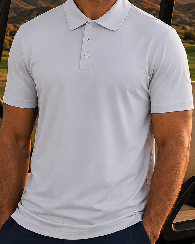 Crest 2.0 Light Grey Polo – Classic and Timeless Polo Shirt | TRUWEAR