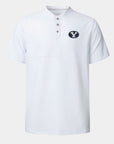 BYU Crown Blade Polo White
