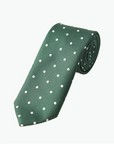 Immortal Green Polka Dot Tie