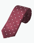 Immortal Maroon Polka-dot Tie